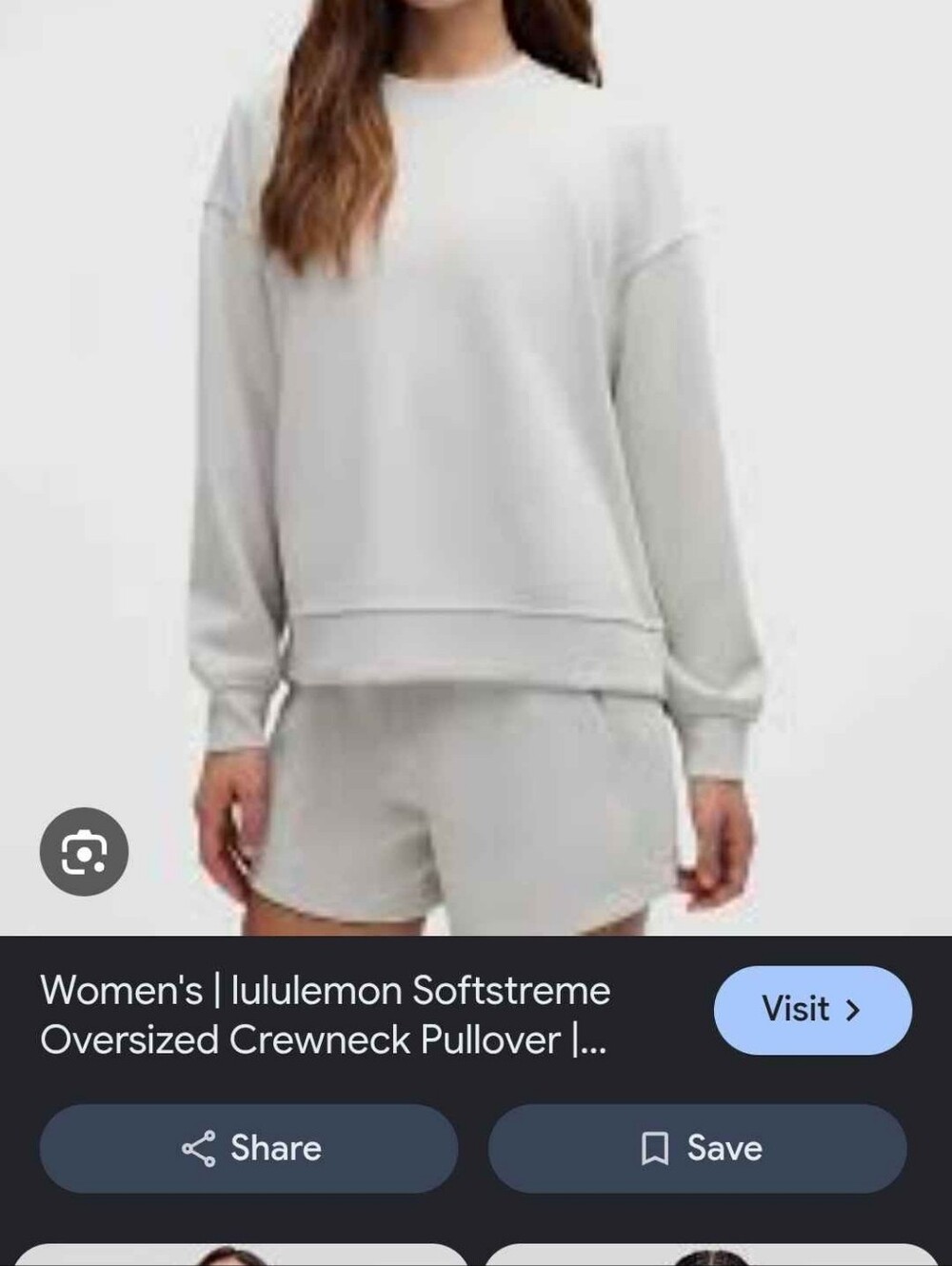 Lululemon Women's Crewneck Sweatshirt - White New Without Tags